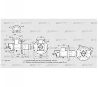 BIO 125HB-100/35-(2E)E (84199268) Газовая горелка Kromschroder