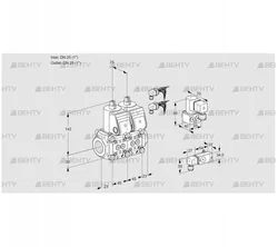 VCS1E25R/25R05NNWR6/2-PP/PPBY (88106637) Сдвоенный газовый клапан Kromschroder