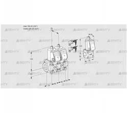 VCS1E20R/20R05NNWR6/PPPP/PPBS (88100766) Сдвоенный газовый клапан Kromschroder