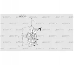 VAG125/15R/NWBE (88018978) Газовый клапан с регулятором соотношения Kromschroder