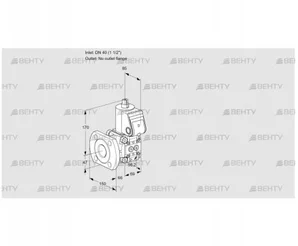 VAS240/-F/NQ (88034255) Газовый клапан Kromschroder