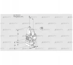 VAD3E50R/40R05FD-50VWR/PP/PP (88106036) Газовый клапан с регулятором давления Kromschroder