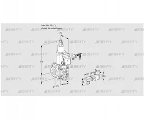 VAS125/-R/LW (88032775) Газовый клапан Kromschroder