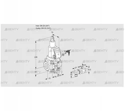 VAS120R/LWSR (88025324) Газовый клапан Kromschroder