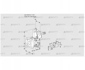 VAS240/-F/NW (88028481) Газовый клапан Kromschroder