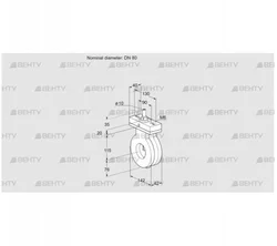 BVA80Z05F (88301558) Дроссельная заслонка Kromschroder