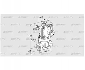 JSAV 25R40/1-0Z (86361011) Предохранительный запорный клапан Kromschroder