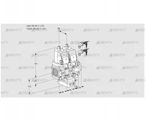 VCH2E40R/40R05FNHEVWSR8/PPPP/PPPP (88103890) Клапан с регулятором расхода Kromschroder