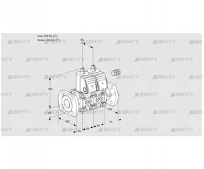 VCS3E50F/50F05NNWR/PPPP/PPPP (88103314) Сдвоенный газовый клапан Kromschroder