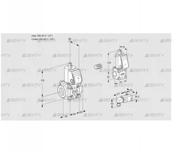 VAS2E40R/40R05NWR/-2/BS (88106582) Газовый клапан Kromschroder