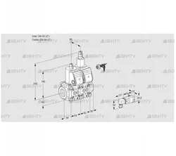 VCS3E50R/50R05NLWR/2-PP/PPPP (88100179) Сдвоенный газовый клапан Kromschroder