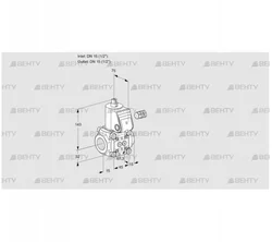 VAS1T15N/NQ (88000059) Газовый клапан Kromschroder