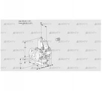 VAD2E40F/40R05D-25VWR/PP/PP (88102172) Газовый клапан с регулятором давления Kromschroder