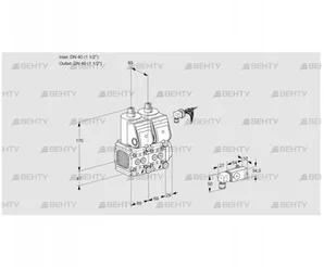 VCS2E40R/40R05FNNWR/2--4/PPPP (88100003) Сдвоенный газовый клапан Kromschroder