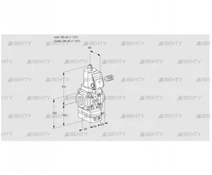 VAV240R/NPGRAK (88027180) Газовый клапан с регулятором соотношения Kromschroder