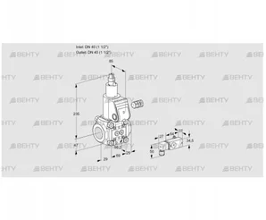 VAS240R/LW (88031762) Газовый клапан Kromschroder