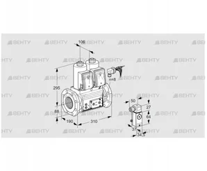 VCS780F05NNQRE/P2PP/PPPP (88207825) Сдвоенный газовый клапан Kromschroder