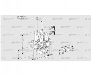 VCG2E25R/25R05NGEVWR6/2--3/PP3- (88102972) Клапан с регулятором соотношения Kromschroder