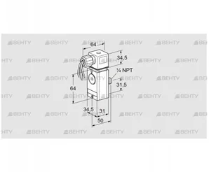 DG 300VCT6-6W (84448940) Датчик-реле давления газа Kromschroder