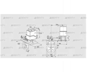 IDR300Z03D650GDW/50-15W15TR10 (88303576) Дроссельная заслонка Kromschroder