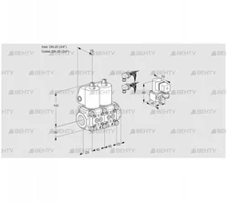 VCS1E20R/20R05NNWL6/PPBY/PPPP (88103672) Сдвоенный газовый клапан Kromschroder