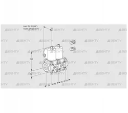 VCS1E20R/20R05NNWL3/PPPP/PPPP (88104818) Сдвоенный газовый клапан Kromschroder