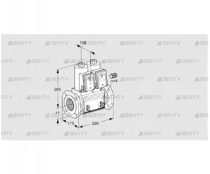 VCS665F05NNWR3B/MMMM/PPPP (88203226) Сдвоенный газовый клапан Kromschroder