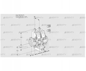 VCH2E50R/40R05NHEVWR3/PPPP/PPPP (88102594) Клапан с регулятором расхода Kromschroder