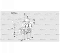 VCS1E25R/25R05NLWGR3/PPPP/PPPP (88100973) Сдвоенный газовый клапан Kromschroder