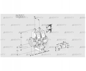 VCG2E25R/25R05NGEVWR6/2--3/PP3- (88102947) Клапан с регулятором соотношения Kromschroder