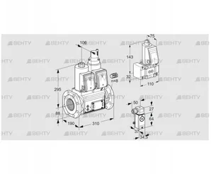 VCS780F05NLWR3E/4-B-/2-PP (88204074) Сдвоенный газовый клапан Kromschroder