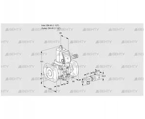 VAS240F/NWSR (88023889) Газовый клапан Kromschroder