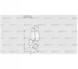 VAS1T-0/15N/NQ (88021233) Газовый клапан Kromschroder