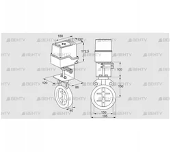 IDR150Z03D100AU/50-15W15E (88303855) Дроссельная заслонка Kromschroder