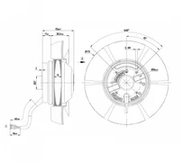 Осевой вентилятор ebmpapst A2E170AF2302