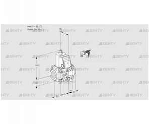 VAS1E25R/25R05NVWR/PP/PP (88105298) Газовый клапан Kromschroder