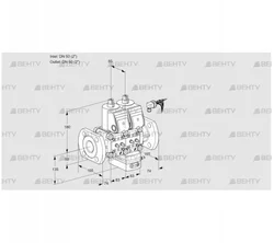 VCG3E50F/50F05NGEWR/MMMM/PPPP (88100828) Клапан с регулятором соотношения Kromschroder