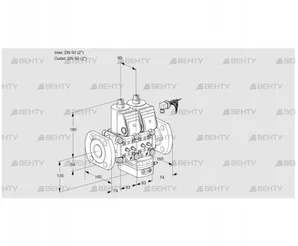 VCG3E50F/50F05NGEWR/MMMM/PPPP (88100828) Клапан с регулятором соотношения Kromschroder