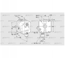 DG 50U-3A (84447359) Датчик-реле давления газа Kromschroder