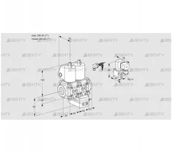 VCG1E25R/25R05NGEWL/ZYPP/PPPP (88105240) Клапан с регулятором соотношения Kromschroder