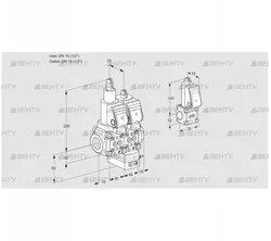 VCG1E15R/15R05LGKWSR/PPPP/PPBS (88107221) Клапан с регулятором соотношения Kromschroder