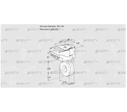 IBA150/125Z05/20-60W3TR10 (88300999) Дроссельная заслонка Kromschroder