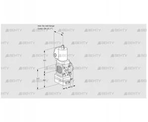 VAG1T-/25N/NQGLAA (88034650) Газовый клапан с регулятором соотношения Kromschroder