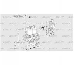 VCG2E50R/40R05NGEWL/PPZS/PPPP (88107225) Клапан с регулятором соотношения Kromschroder