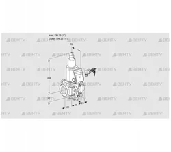 VAS125R/LK (88020295) Газовый клапан Kromschroder