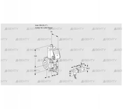 VAS1T25/-N/NQ (88021809) Газовый клапан Kromschroder