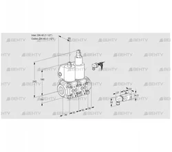 VCS3E40R/40R05NLWL/PPPP/2-PP (88107372) Сдвоенный газовый клапан Kromschroder