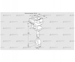 IBHR50Z01A/40A2D (88303679) Дроссельная заслонка Kromschroder