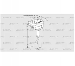 IBH100Z01A/40A2DR10 (88302414) Дроссельная заслонка Kromschroder