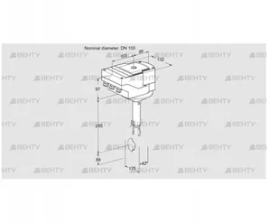 IBH100Z01A/40A2DR10 (88302414) Дроссельная заслонка Kromschroder